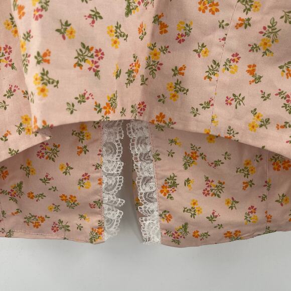 RUMOURS Size Medium Cottagecore Milkmaid Corsette Prairie Garden Lace Floral - Picture 14 of 15